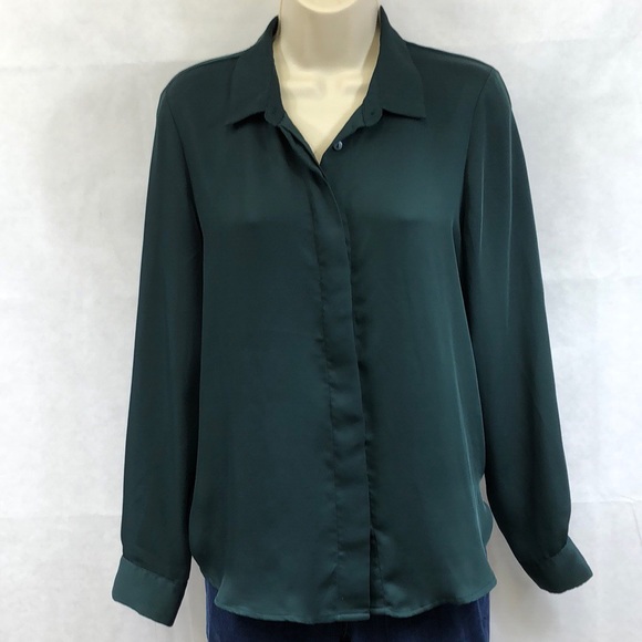 H&M Tops - H&M dark teal button down blouse